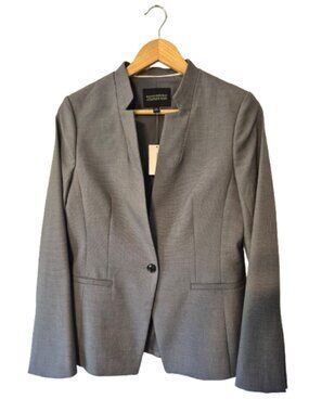 NWT Banana Republic Long and Lean Grey Blazer Size 2